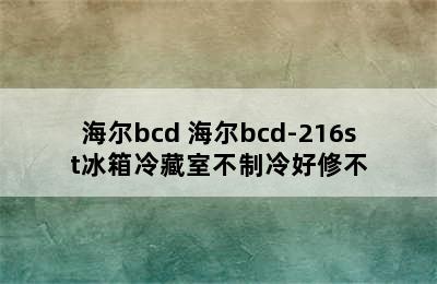 海尔bcd 海尔bcd-216st冰箱冷藏室不制冷好修不